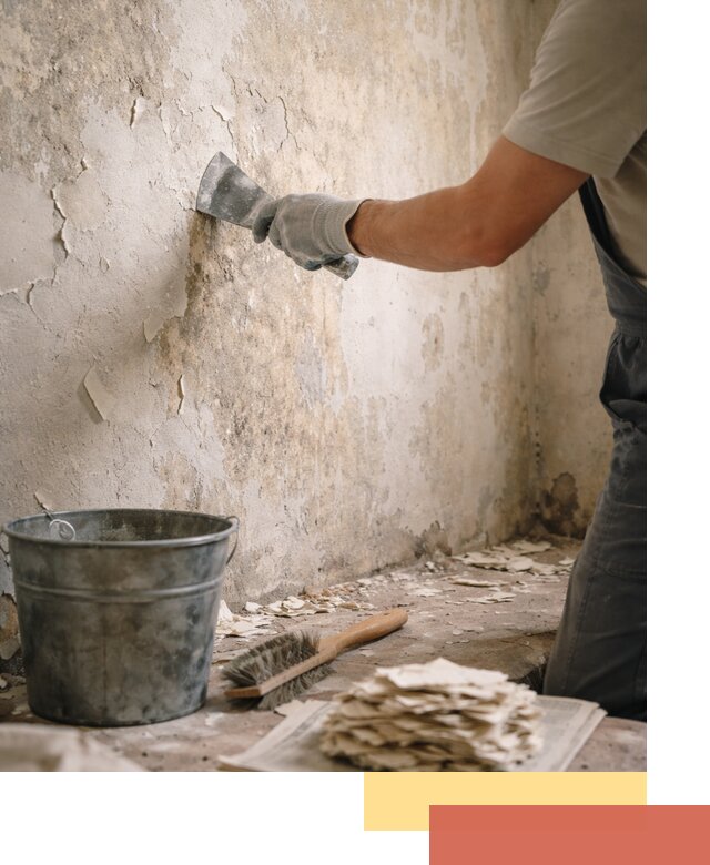 Удаление старой краски со стен в Махачкале качественно и быстро