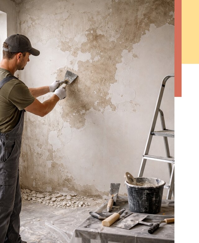 Снятие старой шпаклевки в Махачкале от 1916 руб. — быстро и недорого | ОТДЕЛОЧНИК-Мхч