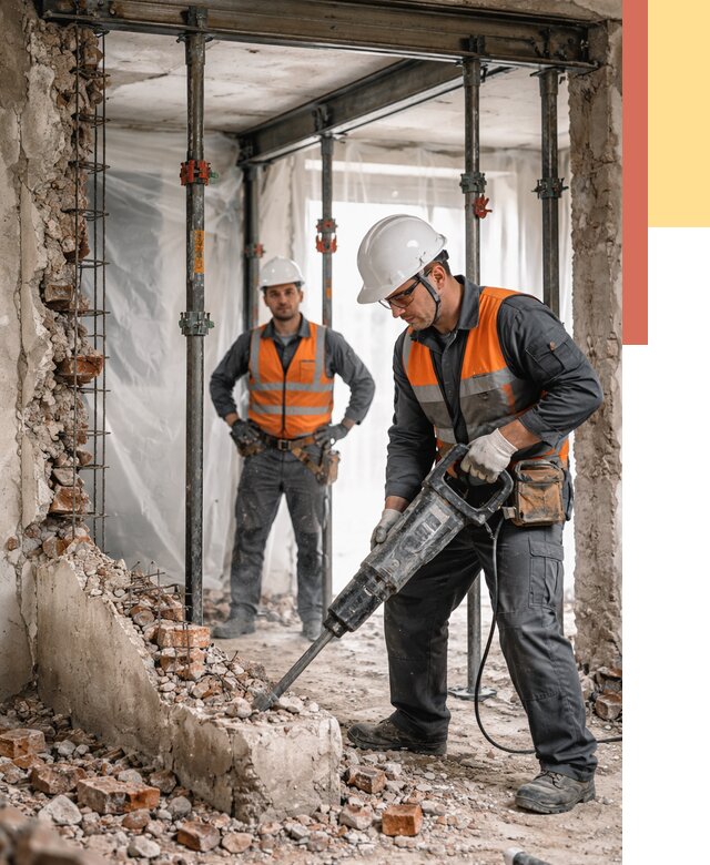 Снос несущих стен в Махачкале от 10614 руб. — демонтаж несущей стены под ключ | ОТДЕЛОЧНИК-Мхч