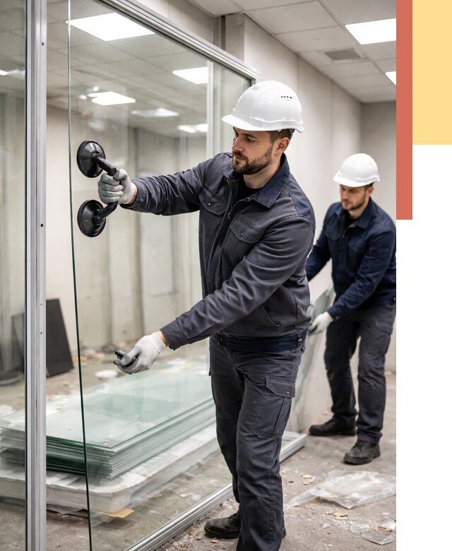 Демонтаж стеклянных перегородок в Махачкале от 3314 руб. — быстро и недорого | ОТДЕЛОЧНИК-Мхч