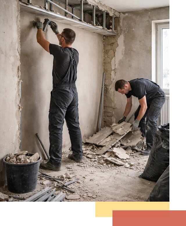 Демонтаж короба из гипсокартона в Махачкале быстро и аккуратно