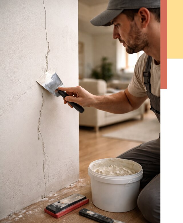 Заделка трещин и сколов в Махачкале от 2537 руб. — быстро и недорого | ОТДЕЛОЧНИК-Мхч