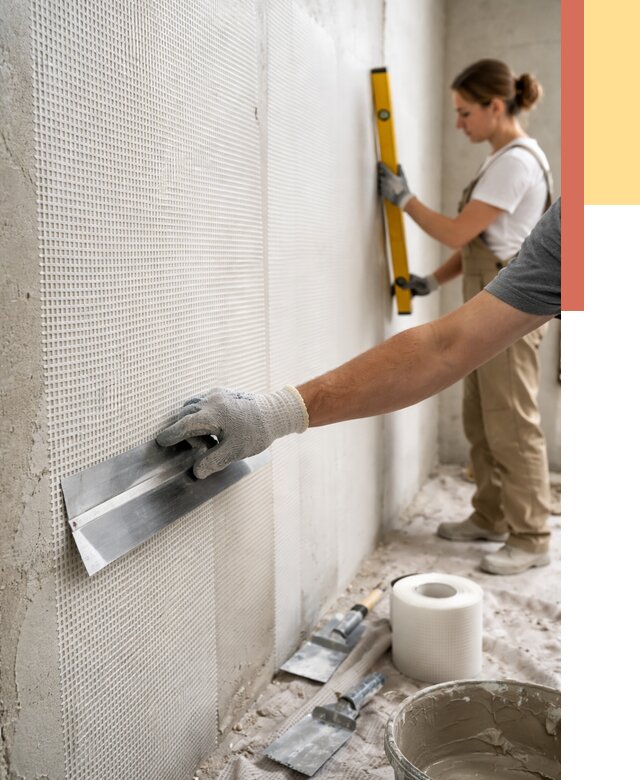 Армирование стен стеклосеткой в Махачкале от 3314 руб. под ключ | ОТДЕЛОЧНИК-Мхч