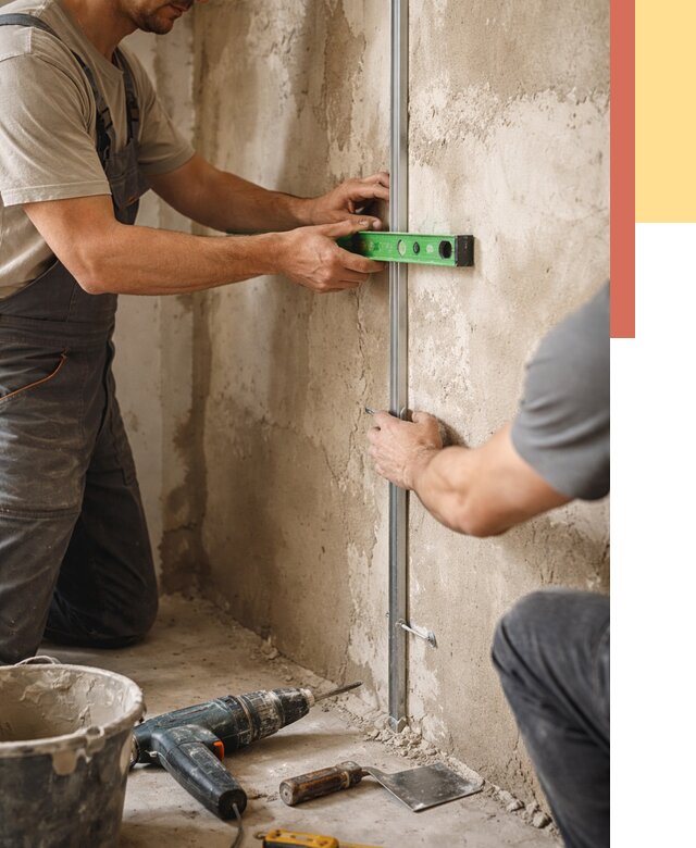 Установка штукатурных маяков в Махачкале от 7249 руб. — быстро и недорого | ОТДЕЛОЧНИК-Мхч