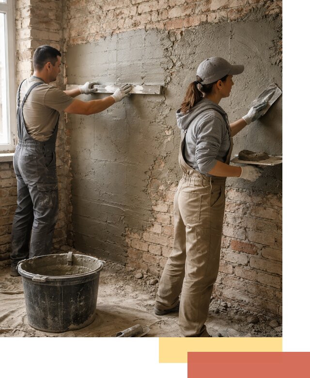 Штукатурка кирпичных стен в Махачкале — качественно и надежно