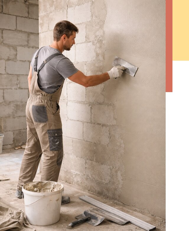 Штукатурка стен из газобетона в Махачкале от 2175 руб./м2 — быстро и недорого | ОТДЕЛОЧНИК-Мхч