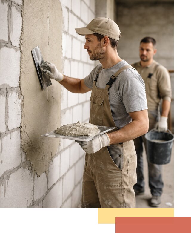 Штукатурка стен из газобетона в Махачкале под ключ