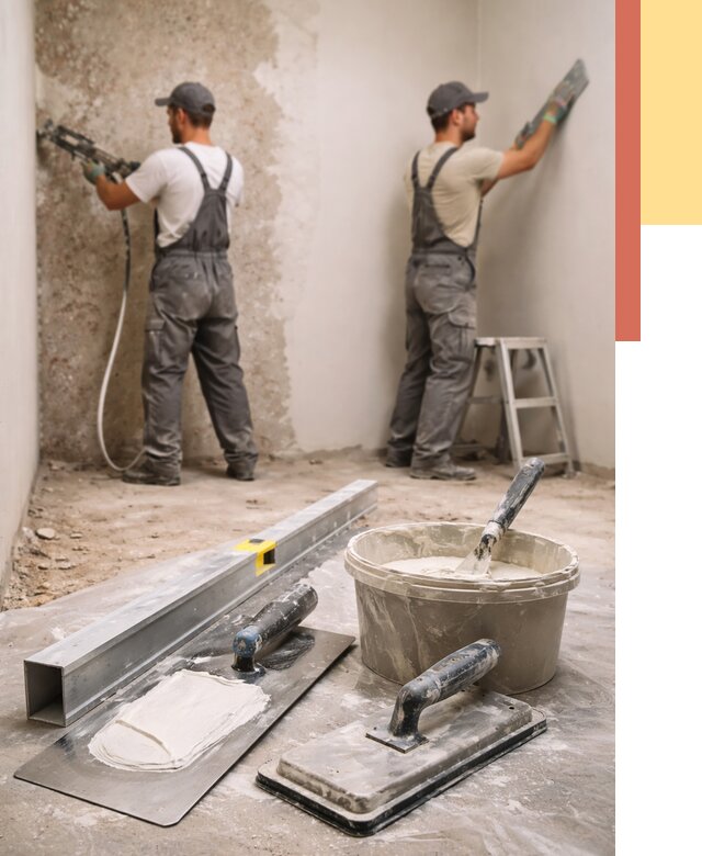 Штукатурка стен под обои в Махачкале от 4660 руб./м2 — выравнивание под обои | ОТДЕЛОЧНИК-Мхч