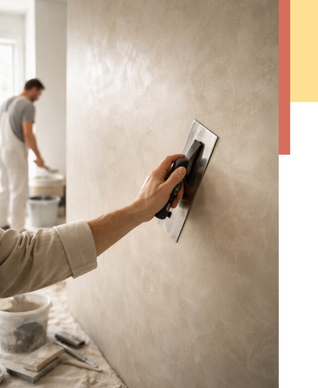 Венецианская штукатурка в Махачкале от 3624 руб/м² — нанесение стен под ключ | ОТДЕЛОЧНИК-Мхч