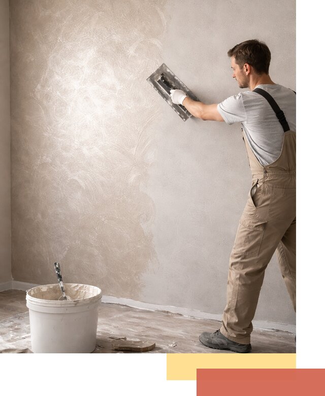 Декоративная штукатурка «Мокрый шелк» под ключ в Махачкале