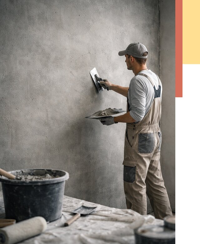 Декоративная штукатурка под бетон в Махачкале от 2589 руб./м² — нанесение под ключ | ОТДЕЛОЧНИК-Мхч