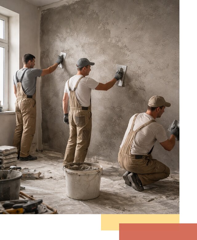Декоративная штукатурка под бетон в Махачкале для стен и потолков