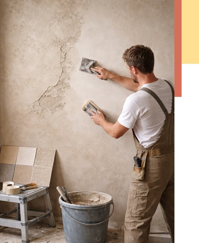 Ремонт декоративной штукатурки в Махачкале от 4660 руб. под ключ | ОТДЕЛОЧНИК-Мхч