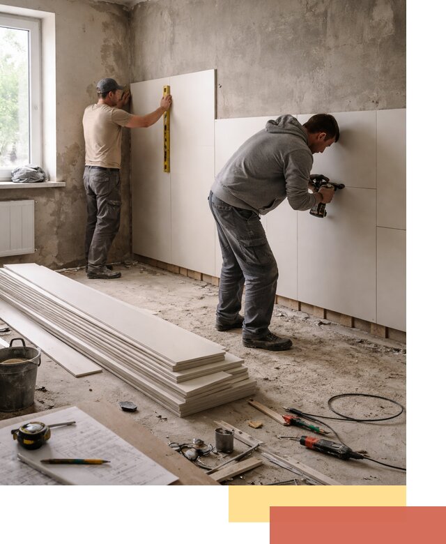 Монтаж ПВХ панелей на стены в Махачкале качественно и быстро