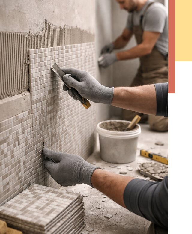 Облицовка стен мозаикой в Махачкале от 3314 руб/м2 — укладка мозаики на стены | ОТДЕЛОЧНИК-Мхч