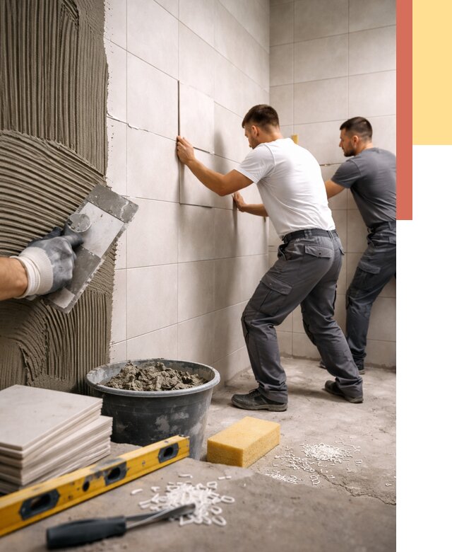 Укладка плитки на стены в Махачкале от 880 руб. — качественно и недорого | ОТДЕЛОЧНИК-Мхч