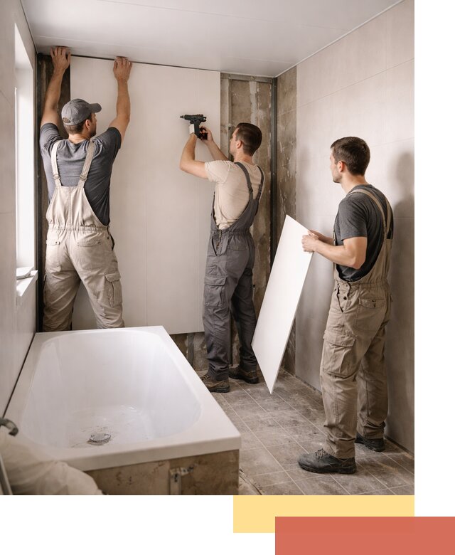 Отделка ванной панели ПВХ профессионально в Махачкале