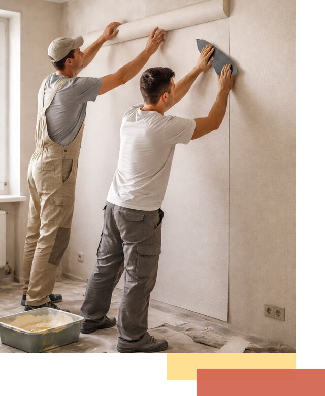 Поклейка виниловых обоев в Махачкале профессионально и качественно