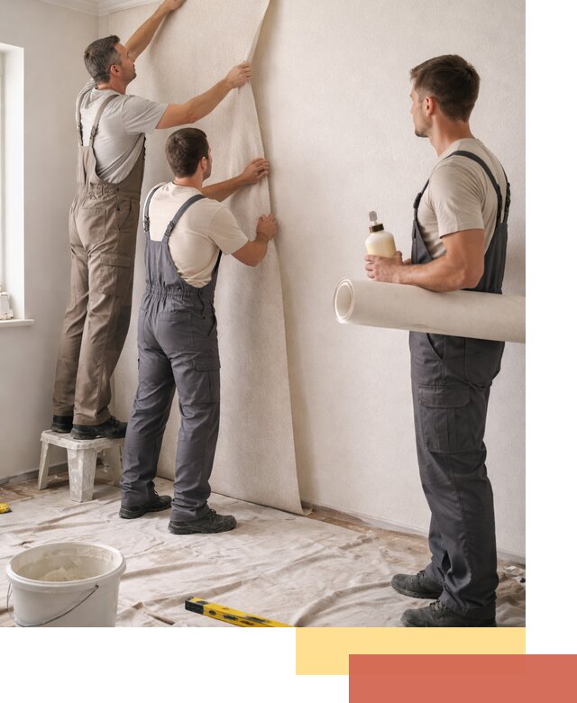 Оклейка стен обоями в Махачкале — качественно и профессионально