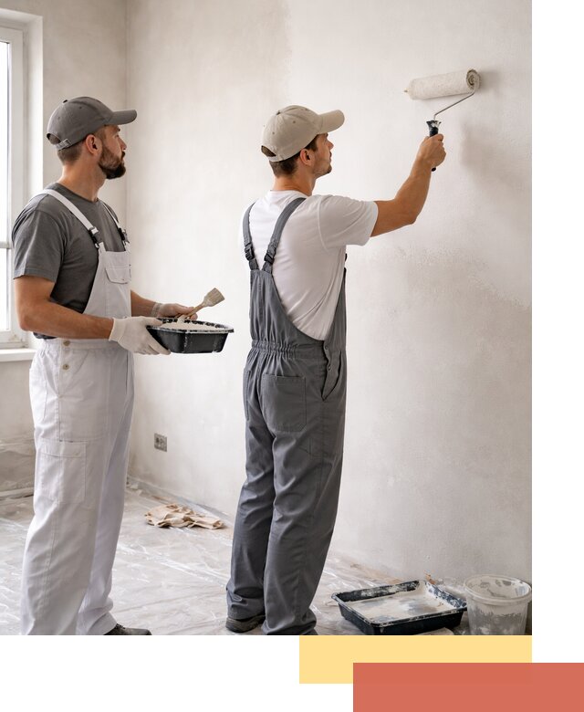 Покраска стен водоэмульсионной краской в Махачкале