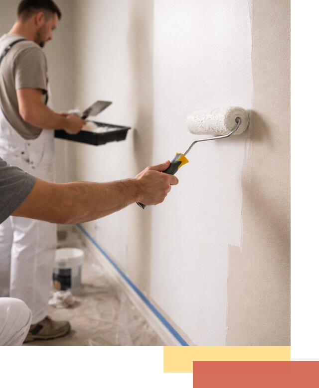 Покраска стен акриловой краской профессионально в Махачкале