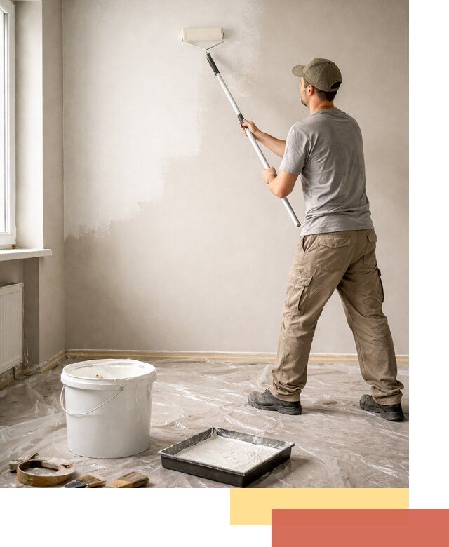 Покраска стен латексной краской в Махачкале качественно и быстро