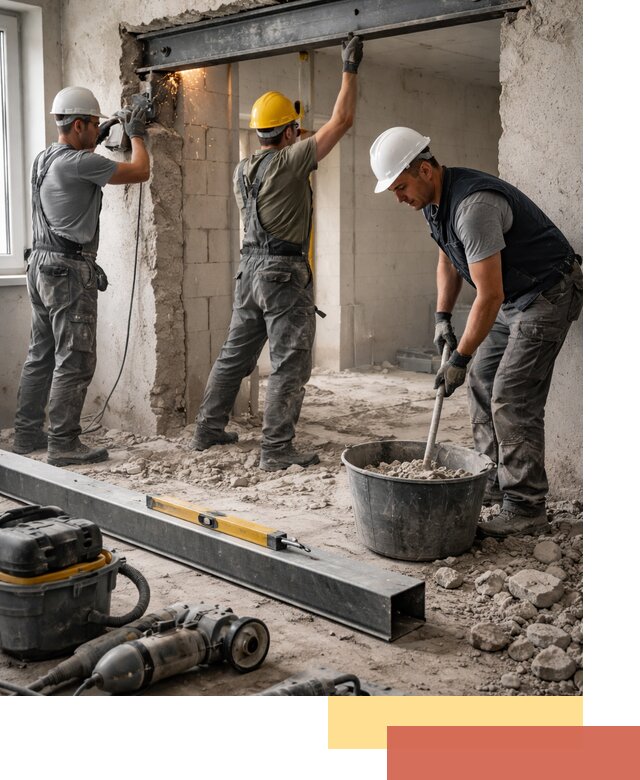 Создание проемов в стенах и несущих конструкциях в Махачкале