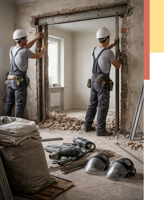 Расширение дверного проема в Махачкале от 12944 руб. под ключ | ОТДЕЛОЧНИК-Мхч