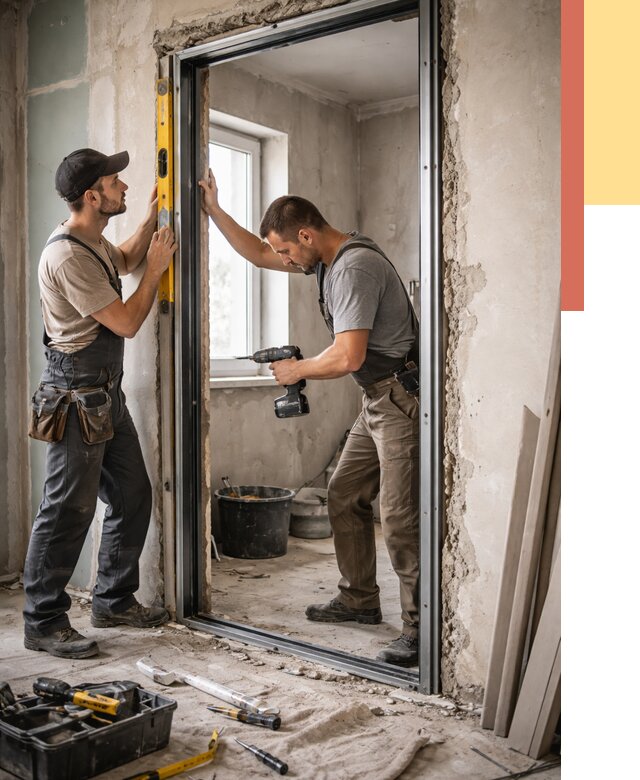 Закладка дверного проема в Махачкале от 3624 руб. — быстро и недорого | ОТДЕЛОЧНИК-Мхч