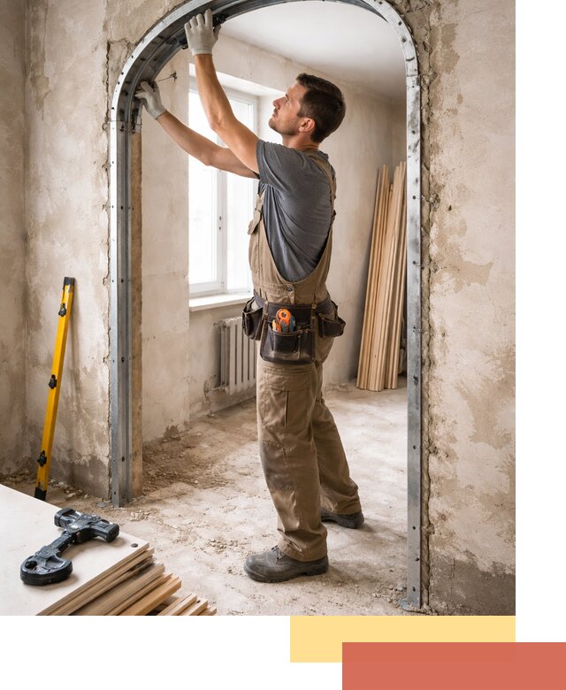 Устройство арочного проема в Махачкале под ключ