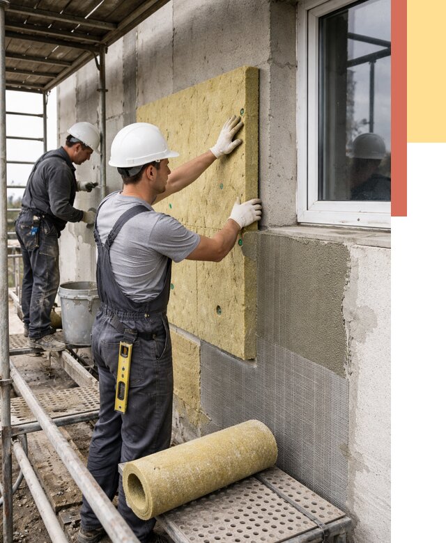 Утепление стен в Махачкале от 4453 руб. под ключ — быстро и недорого | ОТДЕЛОЧНИК-Мхч