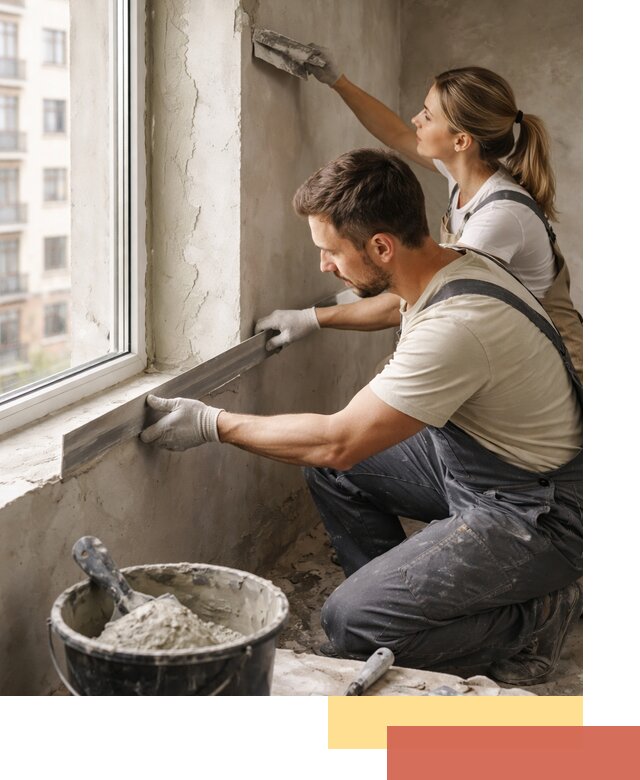 Штукатурка откосов дверей и окон профессионально в Махачкале