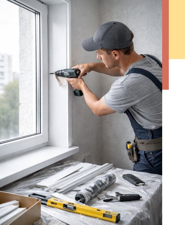 Установка пластиковых откосов в Махачкале от 2330 руб. | ОТДЕЛОЧНИК-Мхч монтаж, быстро и недорого