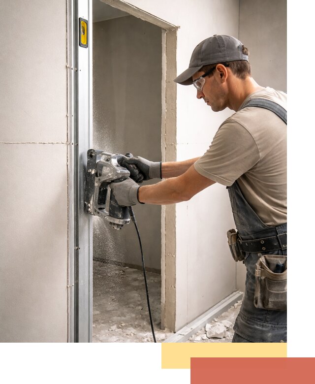 Устройство дверного проема в перегородке в Махачкале