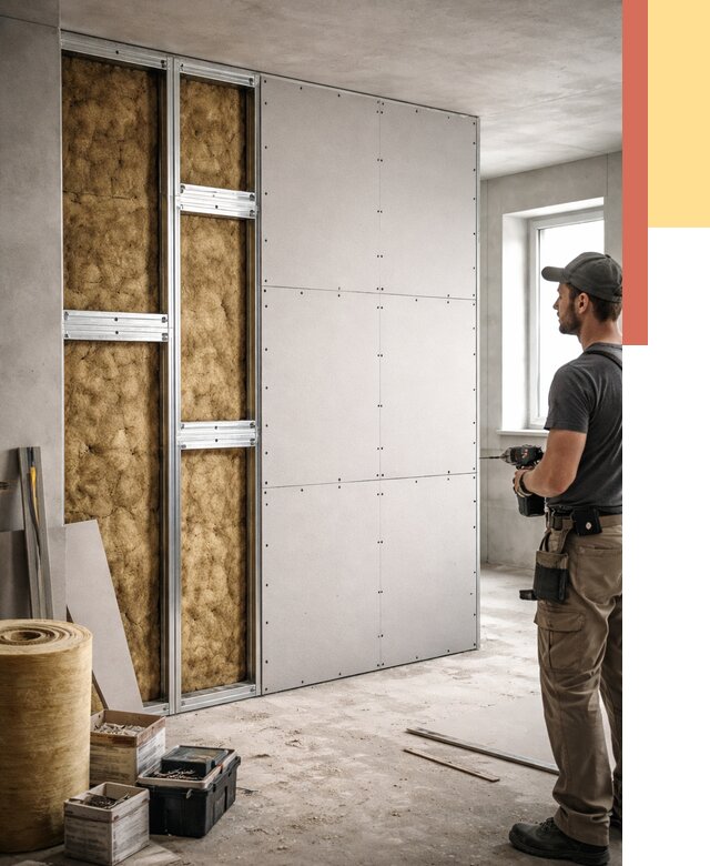 Усиленная перегородка под навеску в Махачкале от 13254 руб. — монтаж под ключ | ОТДЕЛОЧНИК-Мхч