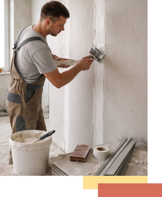 Шпаклевка перегородок из гипсокартона в Махачкале качественно и быстро