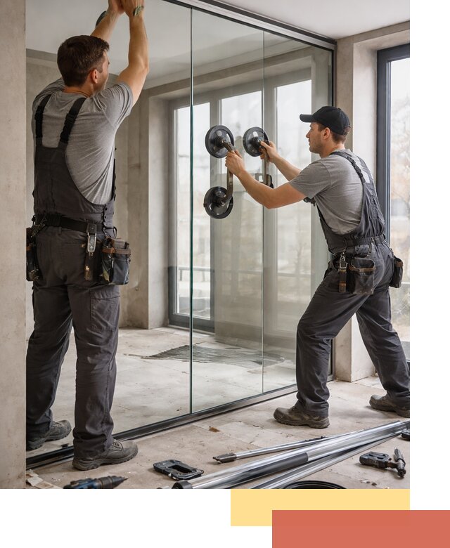 Цельностеклянные перегородки под ключ в Махачкале