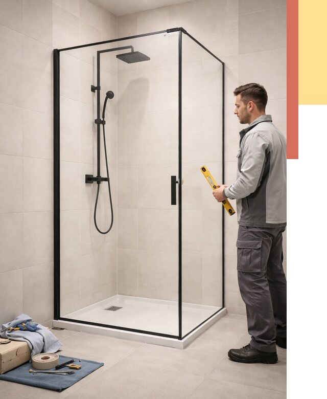 Стеклянные перегородки для душа в Махачкале от 12944 руб. | Монтаж под ключ — ОТДЕЛОЧНИК-Мхч