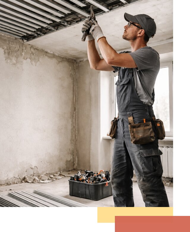 Демонтаж реечного потолка в Махачкале быстро и аккуратно