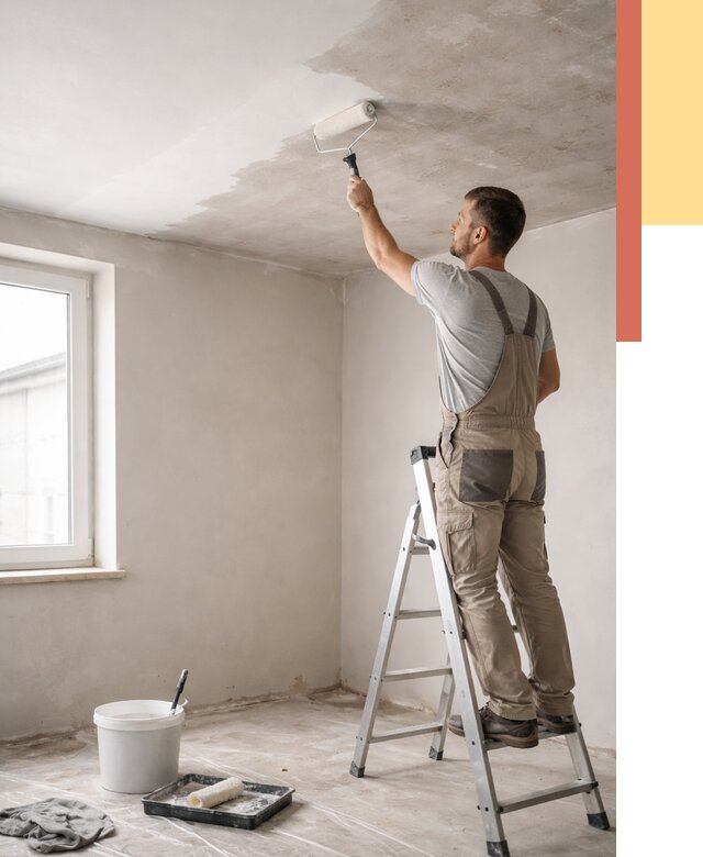 Грунтовка потолка в Махачкале от 2589 руб. — быстро и недорого | ОТДЕЛОЧНИК-Мхч