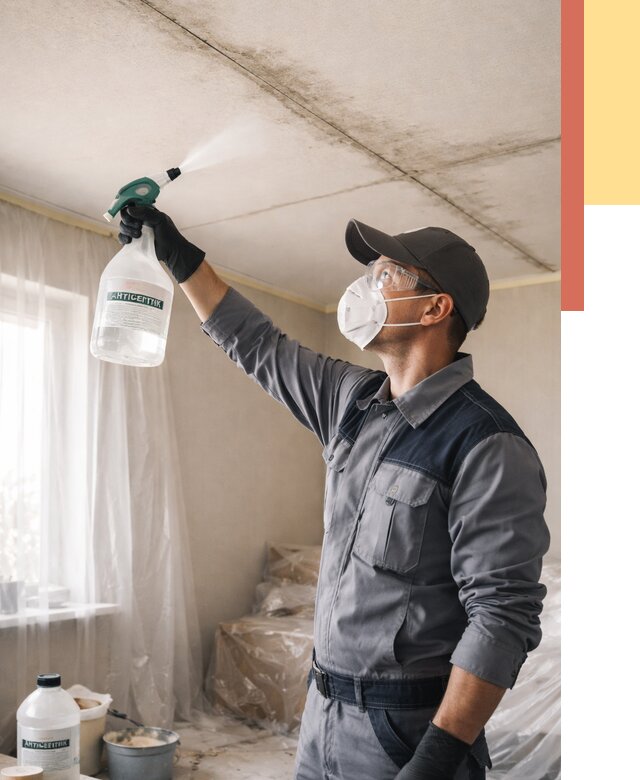 Антисептическая обработка потолка в Махачкале от 2589 руб. | ОТДЕЛОЧНИК-Мхч