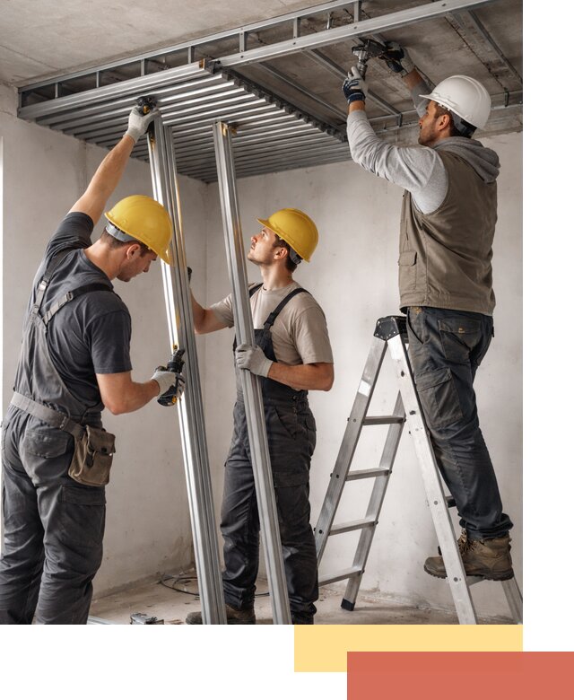 Монтаж реечного потолка под ключ в Махачкале