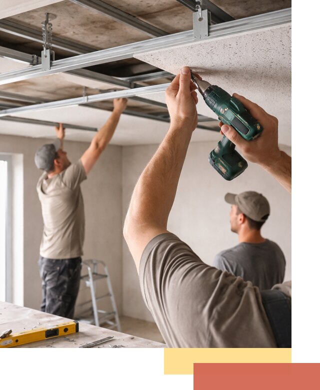 Монтаж акустического потолка в Махачкале под ключ