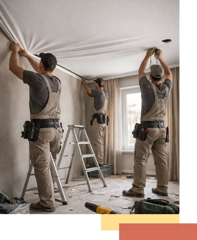 Монтаж матового натяжного потолка в Махачкале качественно и быстро