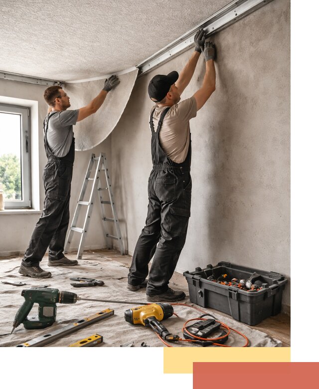 Монтаж фактурного натяжного потолка в Махачкале качественно и быстро