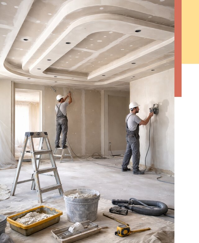 Многоуровневый потолок из гипсокартона в Махачкале от 777 руб. под ключ | ОТДЕЛОЧНИК-Мхч