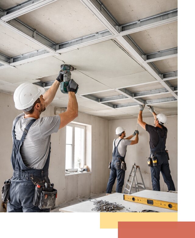 Кессонный потолок из гипсокартона под ключ в Махачкале