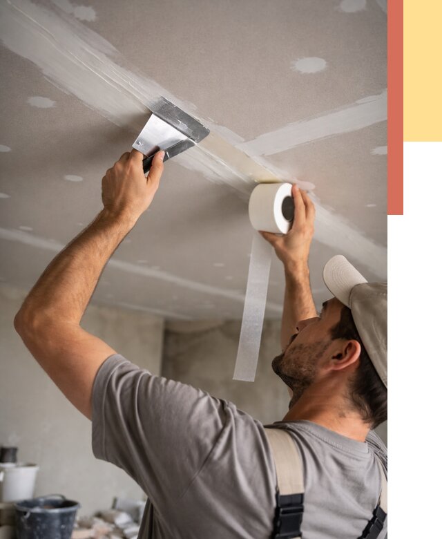 Обработка швов потолка ГКЛ в Махачкале от 7766 руб. под ключ | ОТДЕЛОЧНИК-Мхч