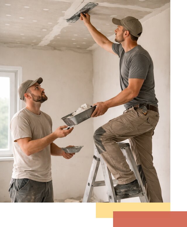 Шпаклевка потолка из гипсокартона в Махачкале качественно и быстро