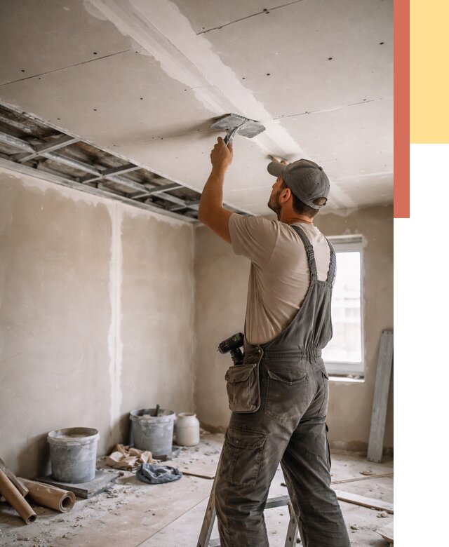 Ремонт потолка из гипсокартона в Махачкале от 673 руб./м² — быстро и недорого | ОТДЕЛОЧНИК-Мхч